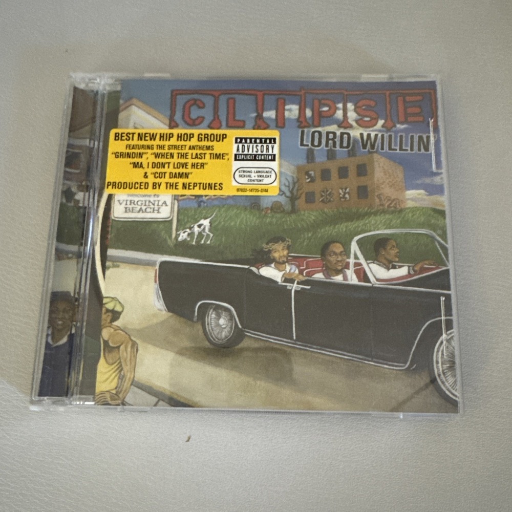 Clipse Lord Willin' CD Album 2002 Arista Rap & Hip-Hop Prod. The Neptunes